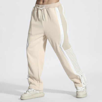 Techwear Style Warrior Sweatpants With Elastic Waistband For men