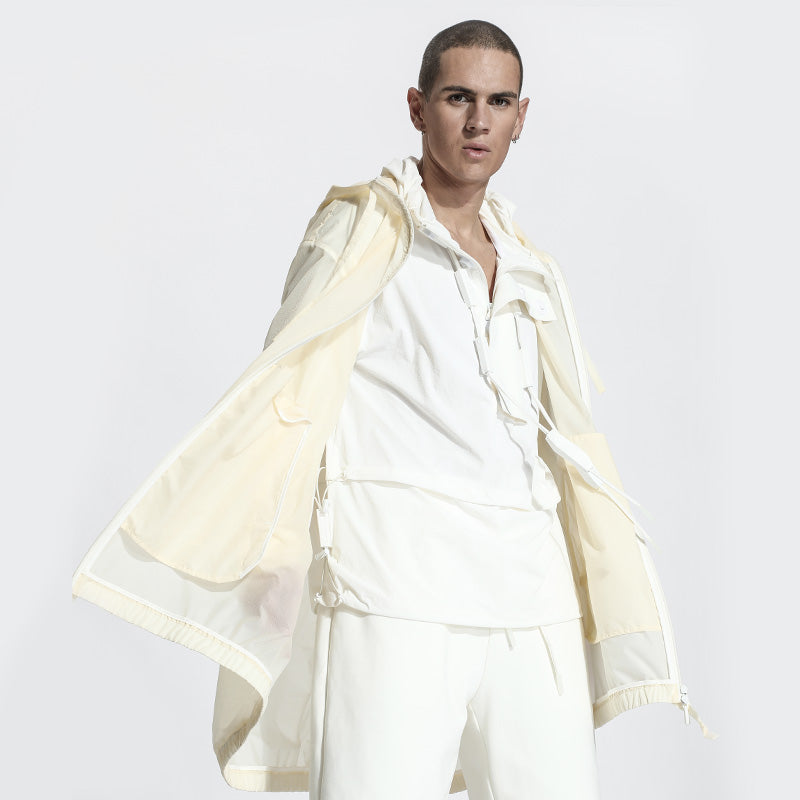 Minimalist Warrior Coats With Two-Way Zipper For men