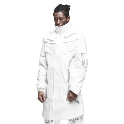 Longline Warrior Coats With Two-Way Zipper For men