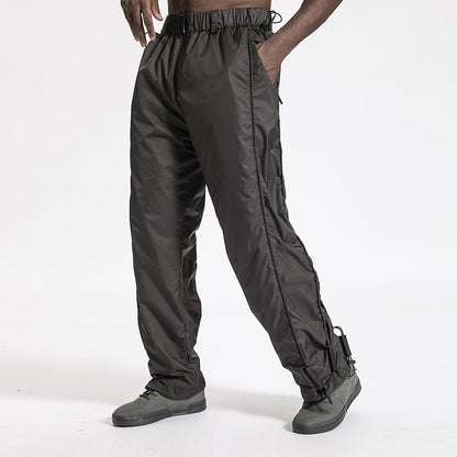 Futuristic Design Warrior joggers With Breathable Mesh For men