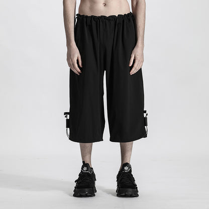 Minimalist Warrior Shorts With Elastic Waistband For men