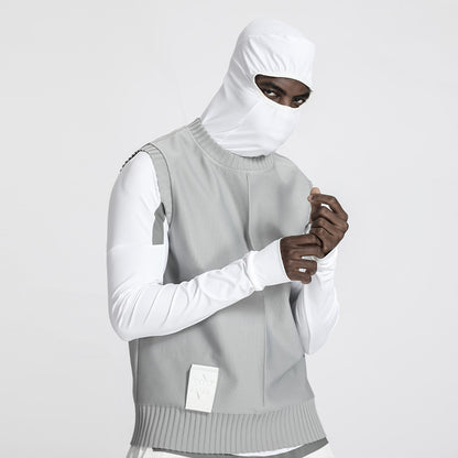 Futuristic Design Warrior Knitwear With Breathable Mesh For men