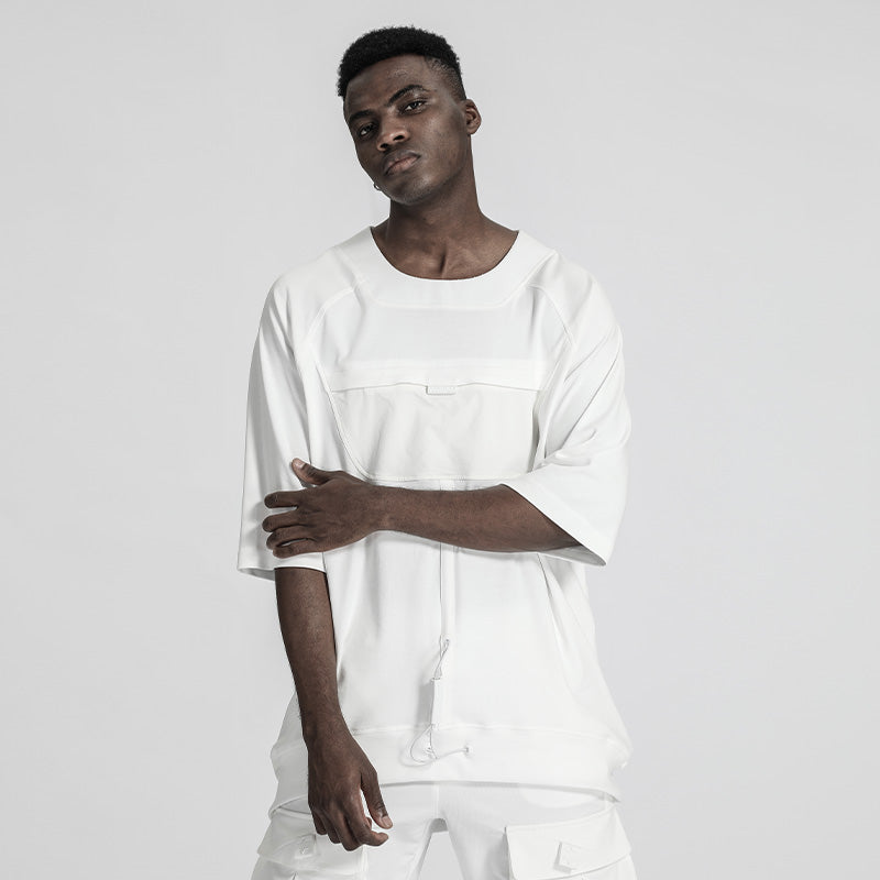 Patchwork panel Warrior T-Shirts With Durable Ripstop For men