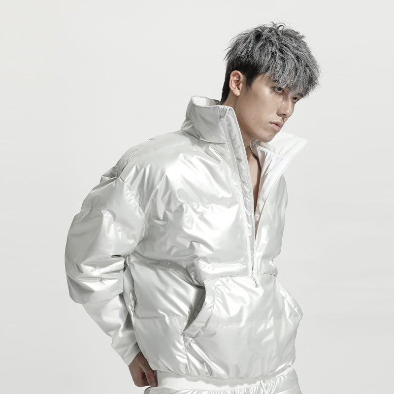 Cropped Length Warrior Padded Jackets With Windproof For men