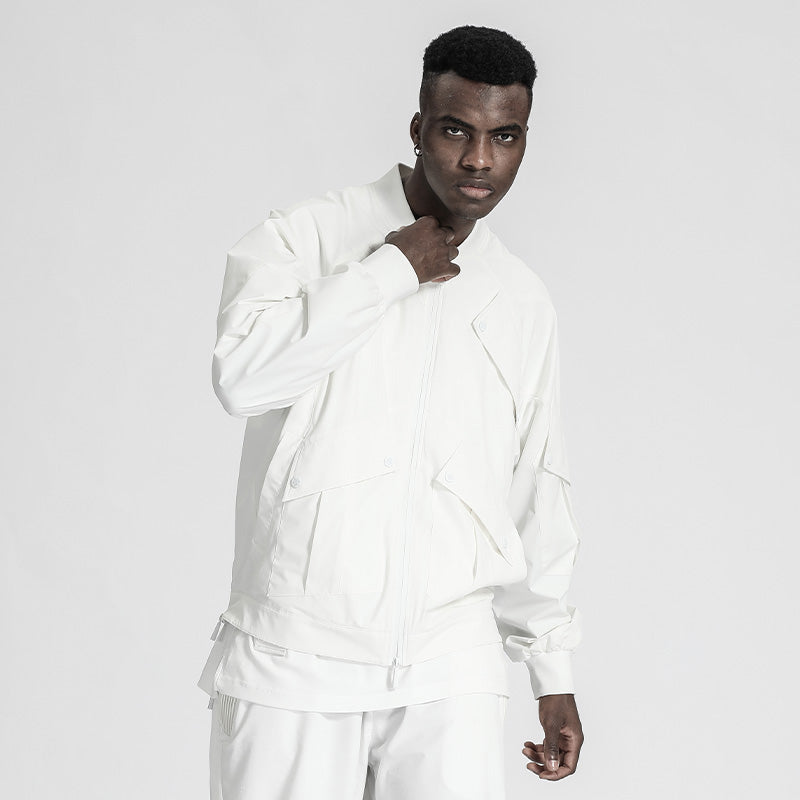 Streetwear Warrior Jackets With Multi-Pocket Design For men