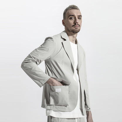 Minimalist Warrior Jacket With Multi-Pocket Design For men