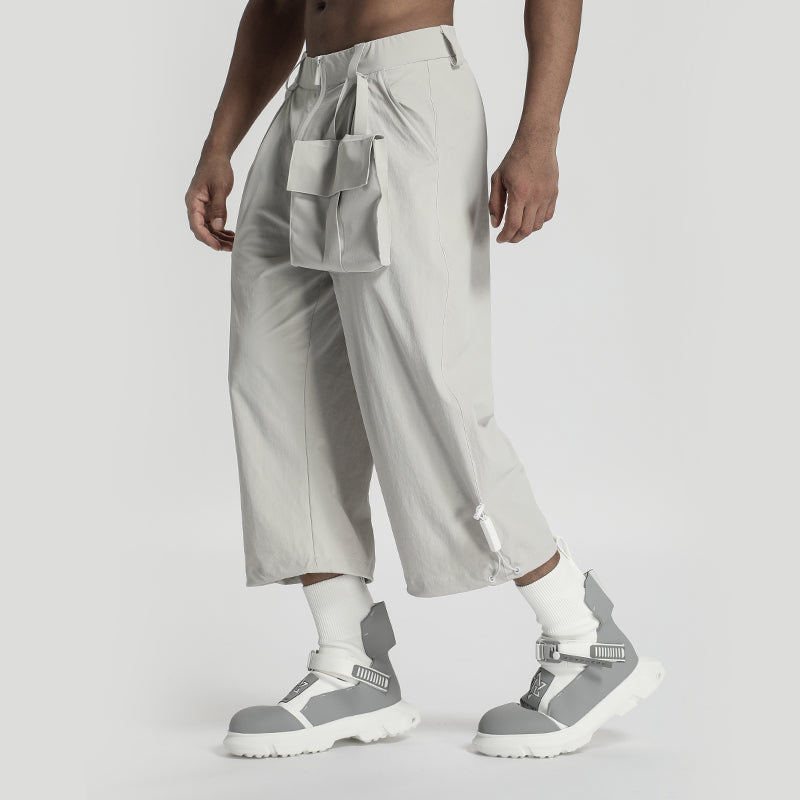 Minimalist Warrior Shorts With Elastic Waistband For men