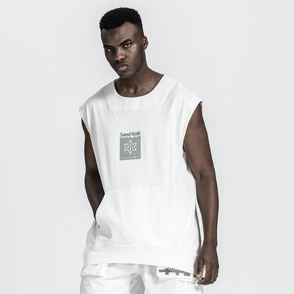 Patchwork panel Warrior Tank Tops (Sleeveless Tops) With Durable Ripstop For men