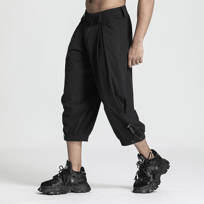 Minimalist Warrior Shorts With Elastic Waistband For men