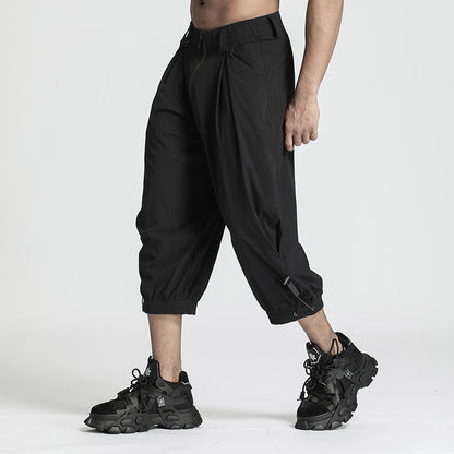 Minimalist Warrior Shorts With Elastic Waistband For men