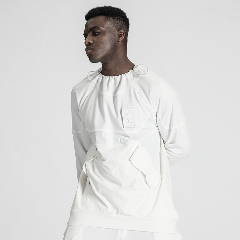 Patchwork panel Warrior T-Shirts With Durable Ripstop For men
