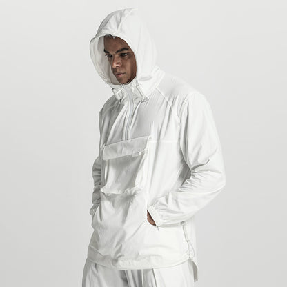 Techwear Style Warrior Jackets With Adjustable Drawstring For men