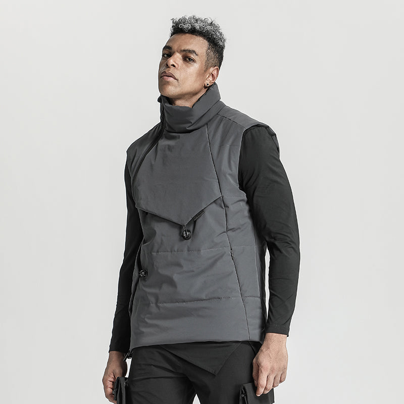 Asymmetric Cut Warrior Vests (Sleeveless Jackets) With Windproof For men