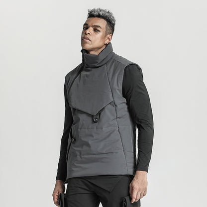Asymmetric Cut Warrior Vests (Sleeveless Jackets) With Windproof For men