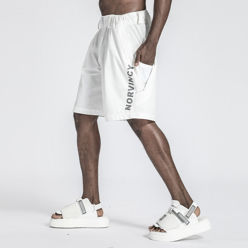 Minimalist Warrior Shorts With Elastic Waistband For men