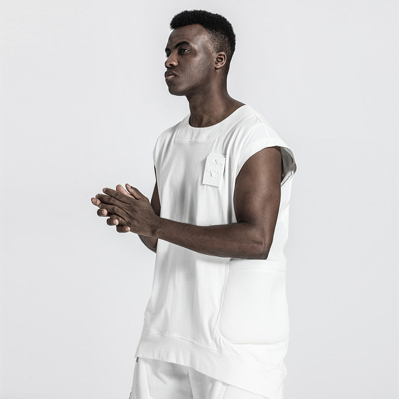 Patchwork panel Warrior Tank Tops (Sleeveless Tops) With Durable Ripstop For men