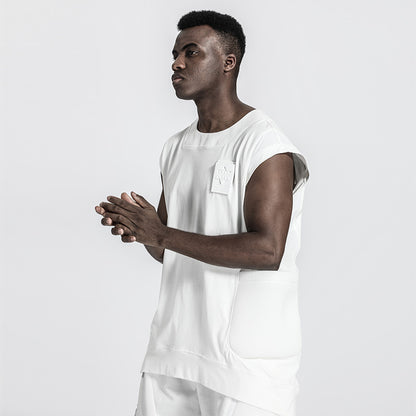 Patchwork panel Warrior Tank Tops (Sleeveless Tops) With Durable Ripstop For men