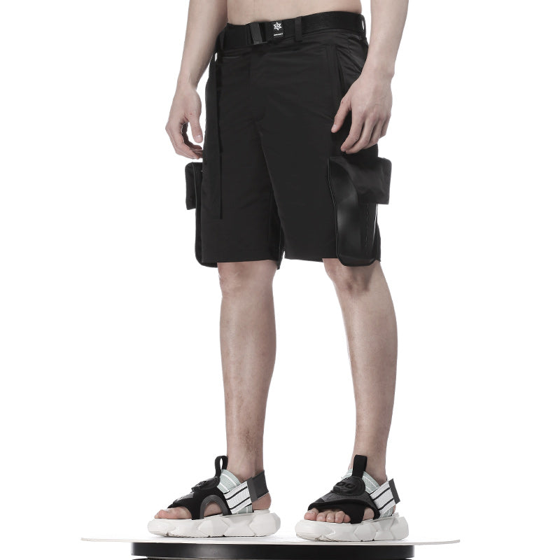 Utilitarian Warrior Shorts With Multi-Pocket Design For men