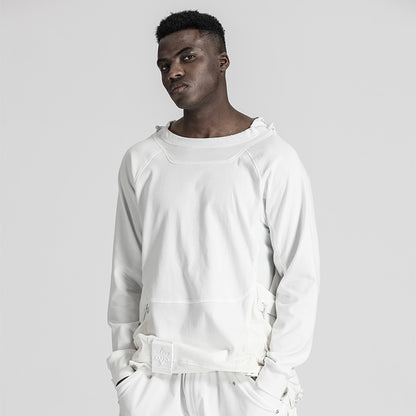 Patchwork panel T-Shirts With Durable Ripstop For men