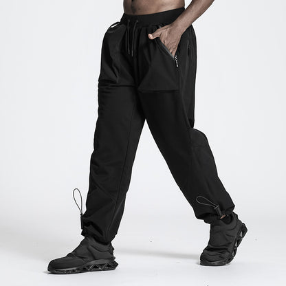 Minimalist Warrior Sweatpants With Adjustable Drawstring For men