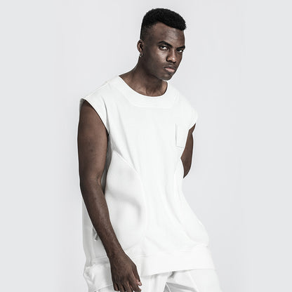 Patchwork panel Warrior Tank Tops (Sleeveless Tops) With Durable Ripstop For men