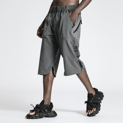Minimalist Warrior Shorts With Elastic Waistband For men