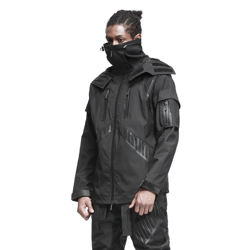 Futuristic Design Warrior Windbreakers With Multi-Pocket Design For men