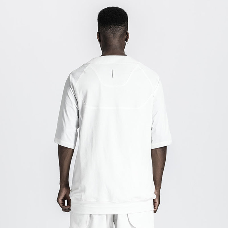 Patchwork panel Warrior T-Shirts With Durable Ripstop For men
