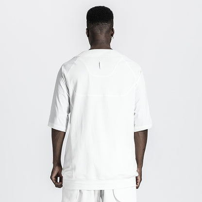Patchwork panel Warrior T-Shirts With Durable Ripstop For men