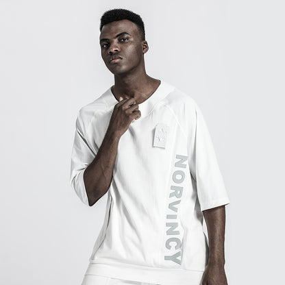 Patchwork panel Warrior T-Shirts With Durable Ripstop For men
