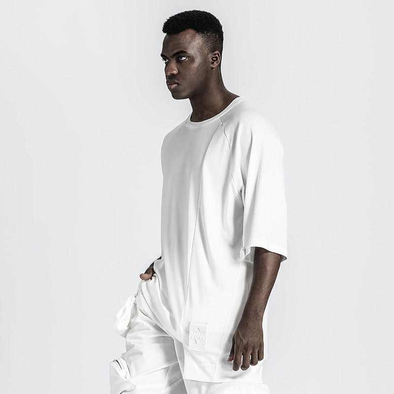 Patchwork panel Warrior T-Shirts With Durable Ripstop For men