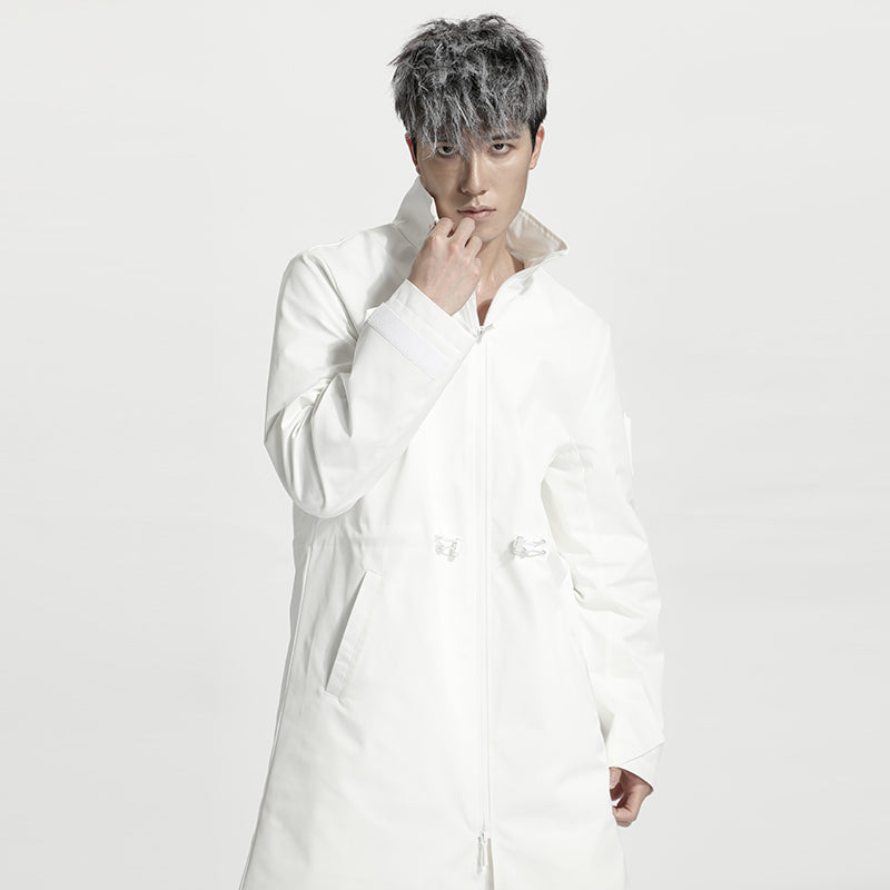 Longline Warrior Coats With Two-Way Zipper For men