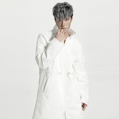 Longline Warrior Coats With Two-Way Zipper For men