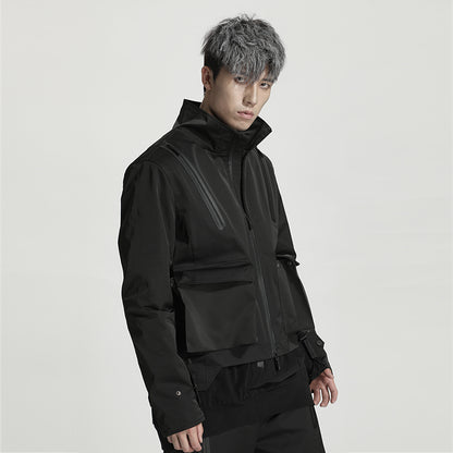Minimalist Warrior Windbreakers With Hidden Pocket For men