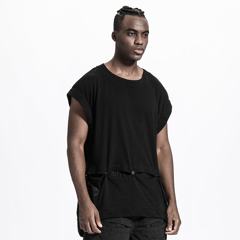Patchwork panel Warrior Tank Tops (Sleeveless Tops) With Durable Ripstop For men
