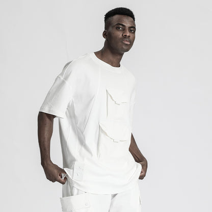 Streetwear Warrior T-Shirts With Multi-Pocket Design For men