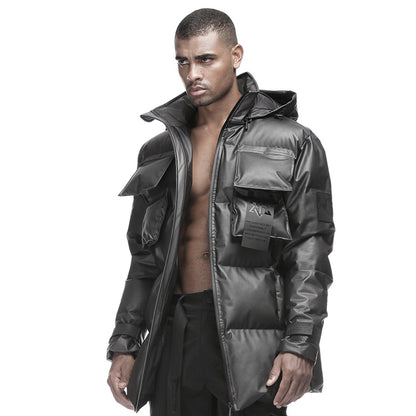 Utilitarian Warrior Padded Jackets With Windproof For men