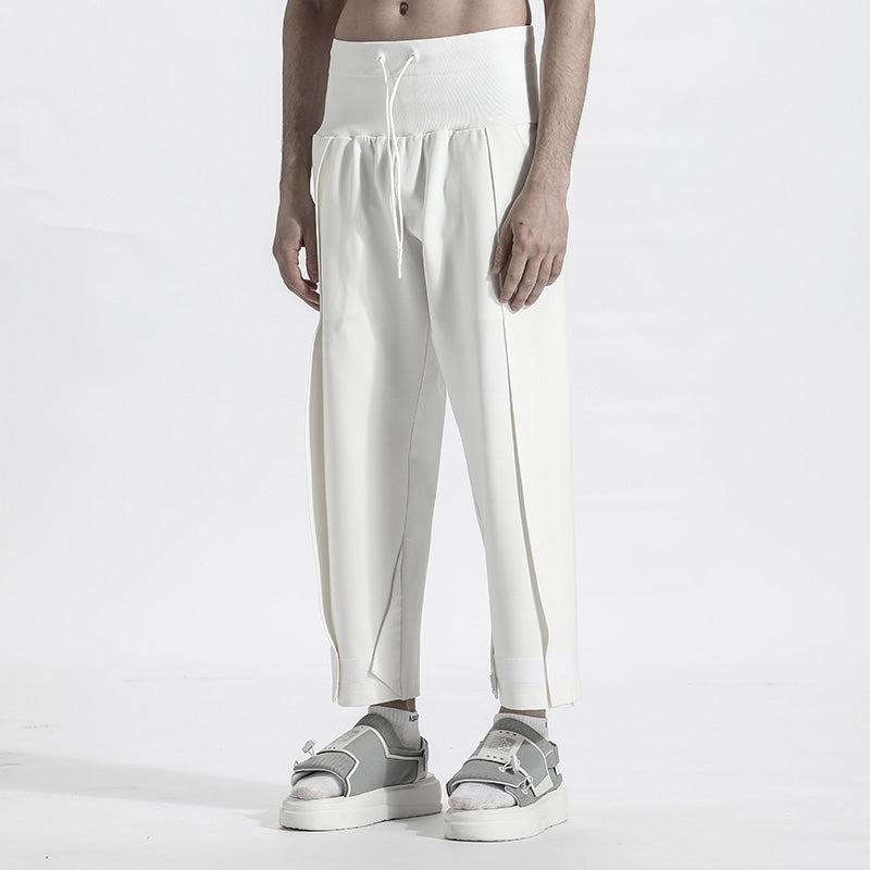 Patchwork panel Warrior joggers With Elastic Waistband For men