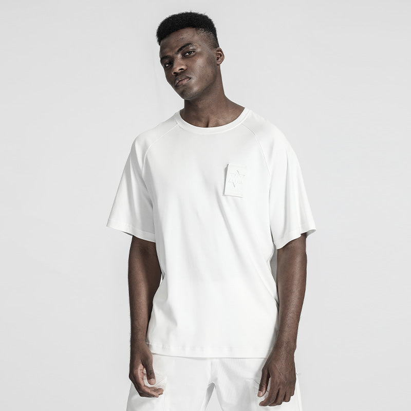 Patchwork panel Warrior T-Shirts With Durable Ripstop For men