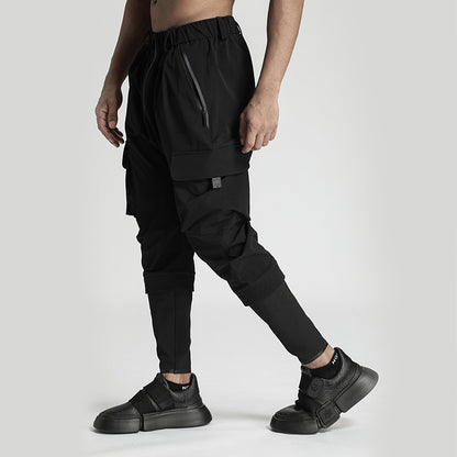 Utilitarian Warrior Cargo Pants With Multi-Pocket Design For men