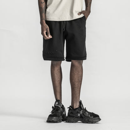 Minimalist Warrior Shorts With Elastic Waistband For men
