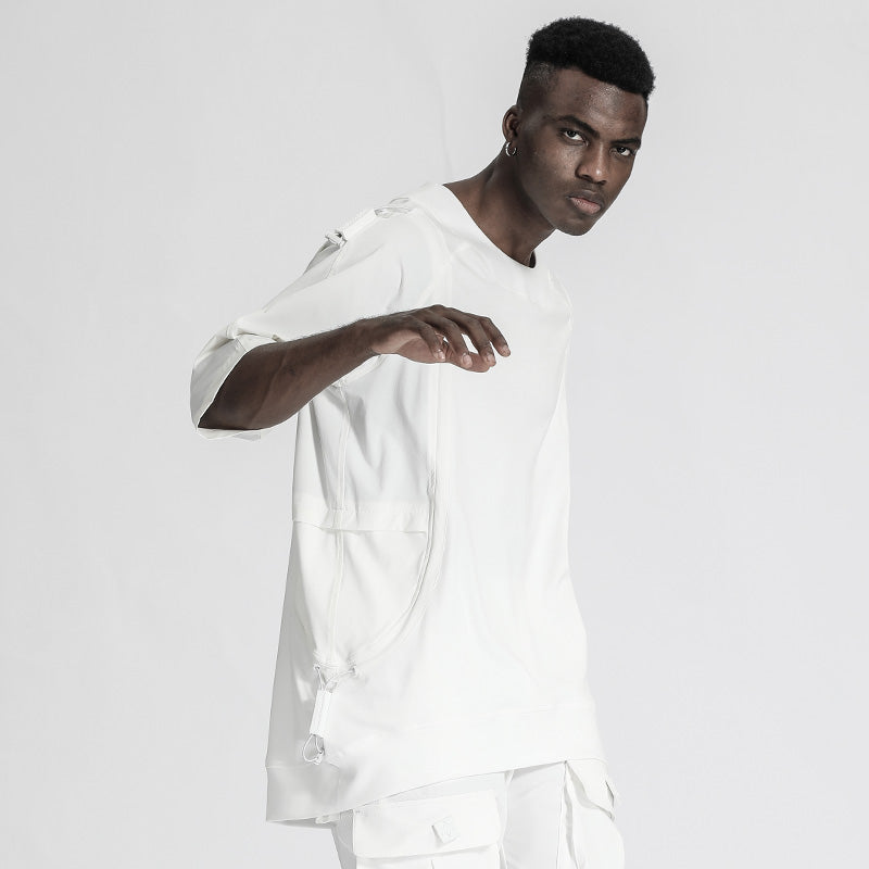 Patchwork panel Warrior T-Shirts With Durable Ripstop For men