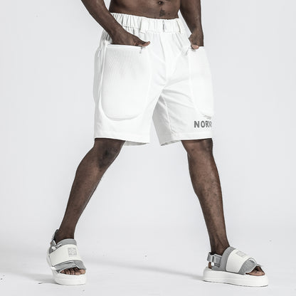 Utilitarian Warrior Shorts With Multi-Pocket Design For men