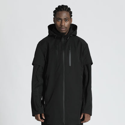 Utilitarian Warrior Coats With Two-Way Zipper For men