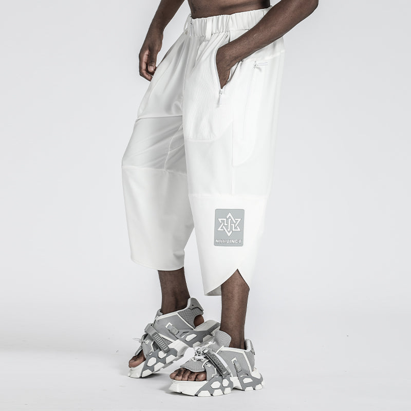 Minimalist Warrior Shorts With Elastic Waistband For men