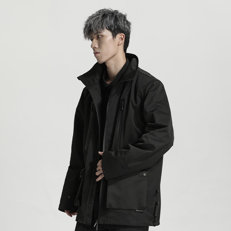 Minimalist Warrior Windbreakers With Hidden Pocket For men