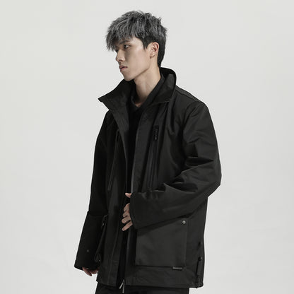 Minimalist Warrior Windbreakers With Hidden Pocket For men