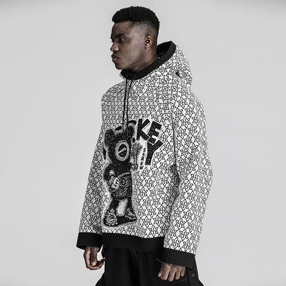 Avant-Garde Warrior Knitwear With Breathable Mesh For men