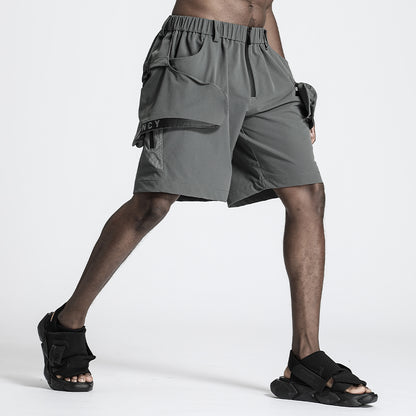 Utilitarian Warrior Shorts With Multi-Pocket Design For men
