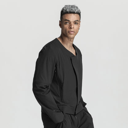 Cropped Length Warrior Jackets With Magnetic Buckles For men